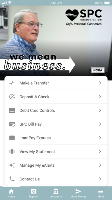 SPC Credit Union Screenshot 1 - AppWisp.com SPC Credit Union Screenshot 1 - AppWisp.com