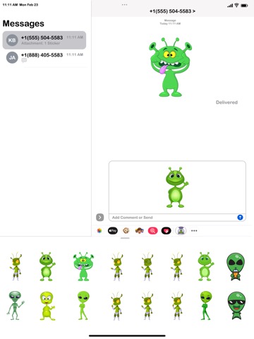 Aliens Stickers!のおすすめ画像3