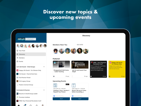 Faith Life Connect iPad screenshot 4 - Social Networking app