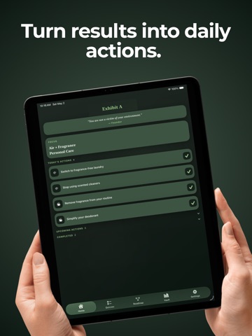 Exhibit A: Cleaner Living iPad screenshot
