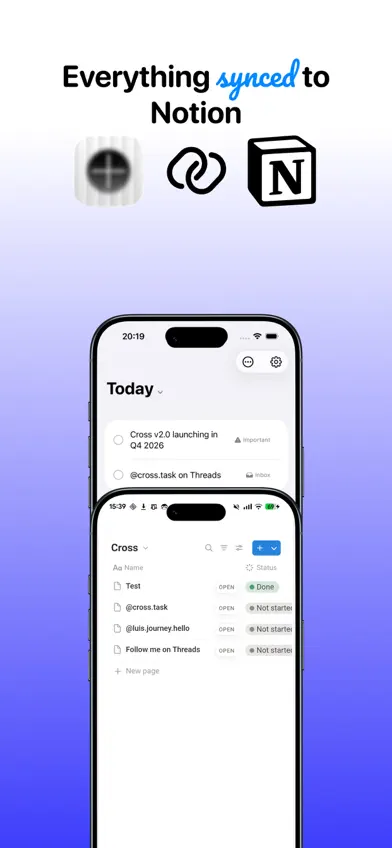 Cross: Sync tasks screenshot 4