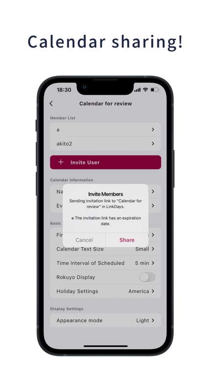 LinkDays: Calendar Sharing App screenshot-3