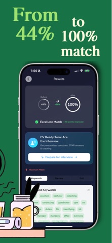 RoleBud — CV & Interview Prep iPhone screenshot