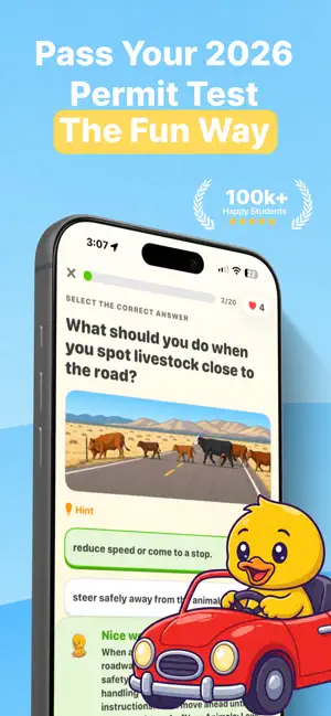 Honk: DMV Practice Test 2026 screenshot 1