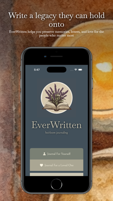 EverWritten iPhone screenshot 1 - Lifestyle app