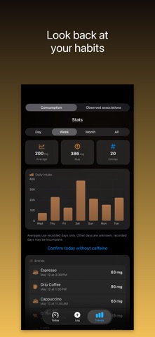 BrewMeter: Caffeine Tracker Screenshot 5 of 6
