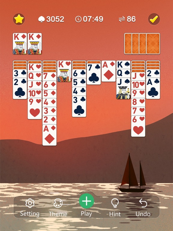 Classic Spider Solitaire Mania iPad screenshot 6 - Games app