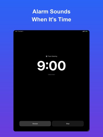 CalSyncAlert - Calendar Alarm iPad screenshot