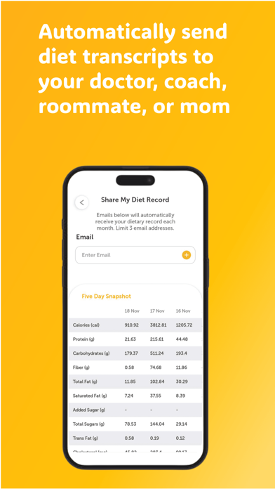 Gourmetmiles: Diet Awareness Screenshot