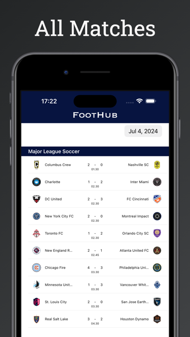 FootHub・Football Live Score Screenshot