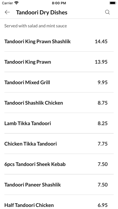 Surrey Tandoori Screenshot