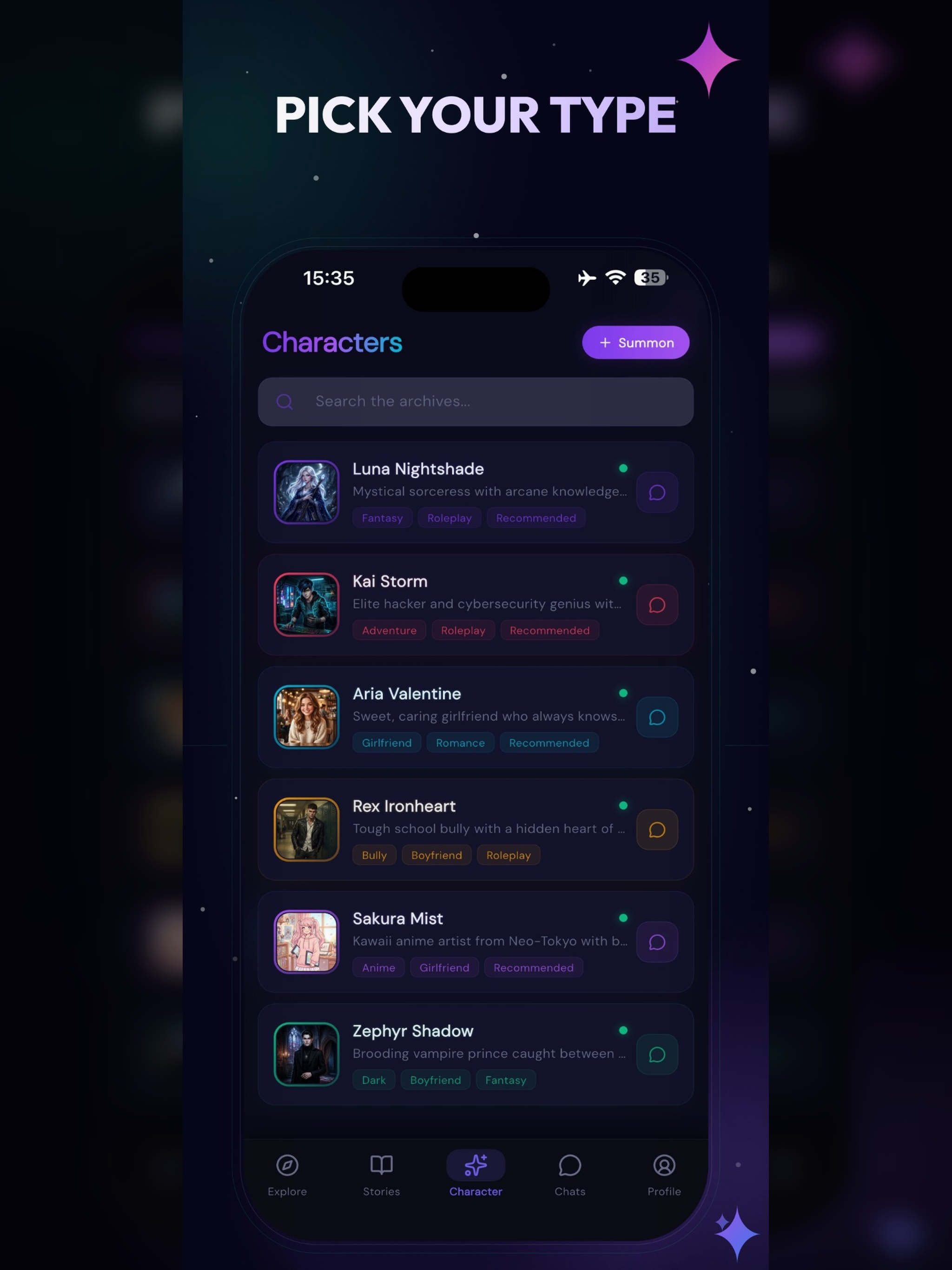 Lumo: Character AI screenshot 10