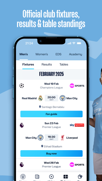 Manchester City Official App Screenshot