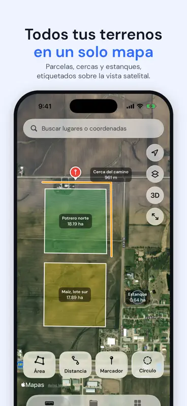 AreaMap: Medir Terreno y Área screenshot 3 of 8