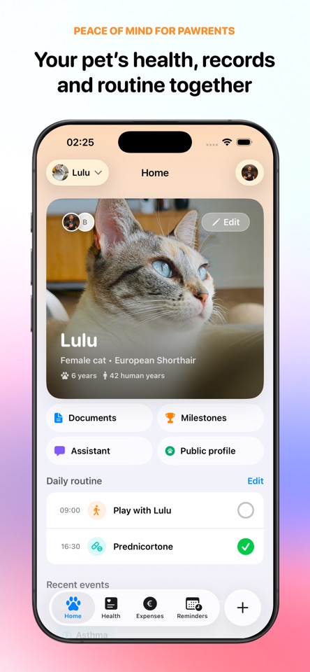 Petsights: Pet Health Tracker screenshot 1