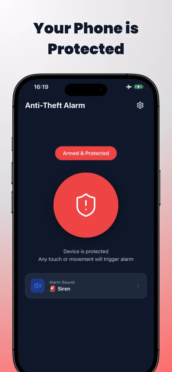 Screenshot #1 pour Anti-Theft Touch Alarm