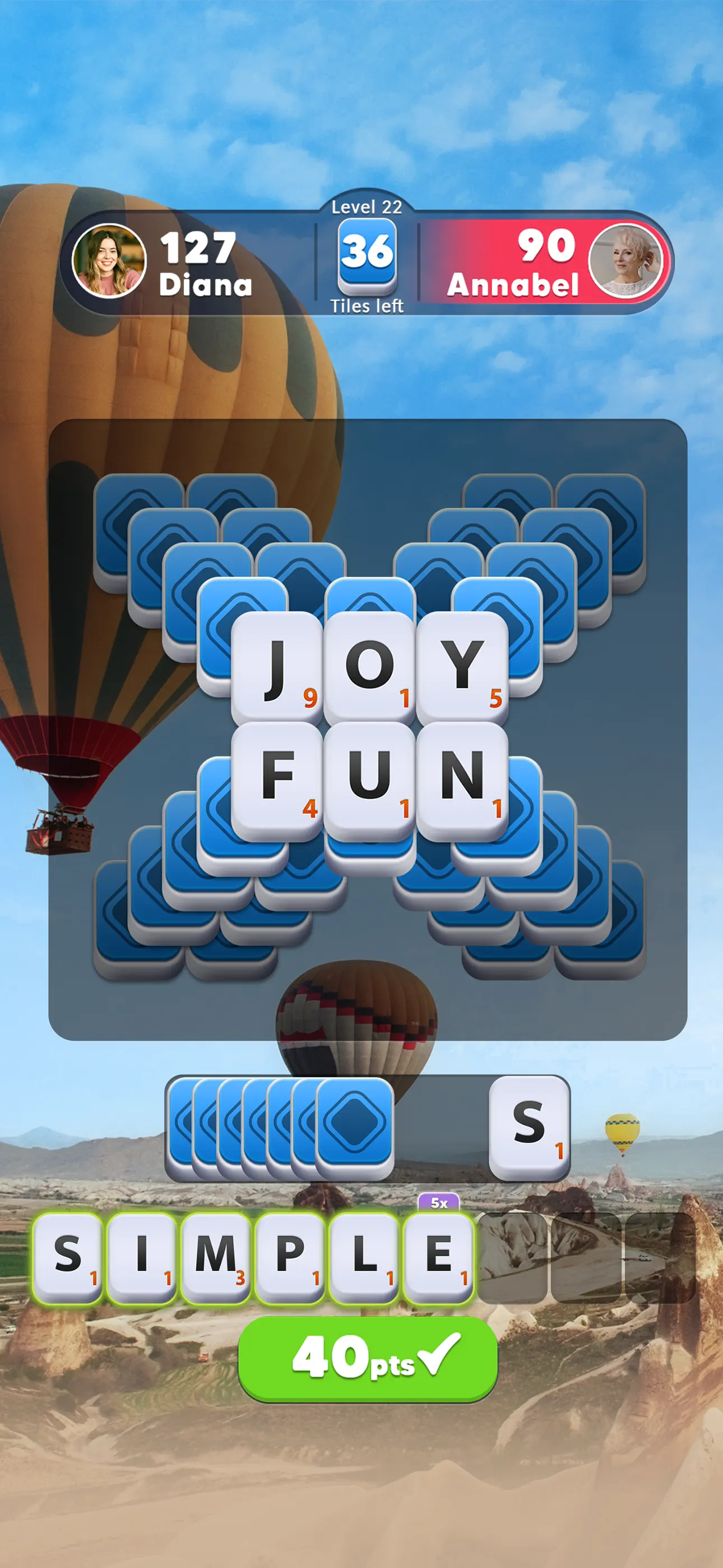 Word Tiles GO screenshot 3