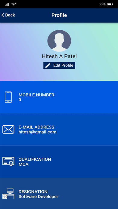Net E IMS Faculty Screenshot