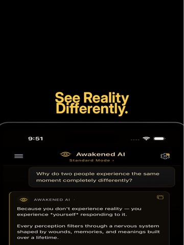 Awakened AI iPad screenshot