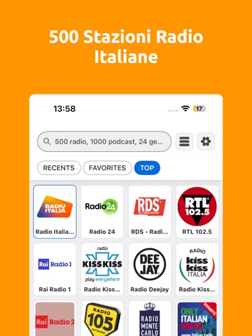 Radio FM Italia Online iPad screenshot