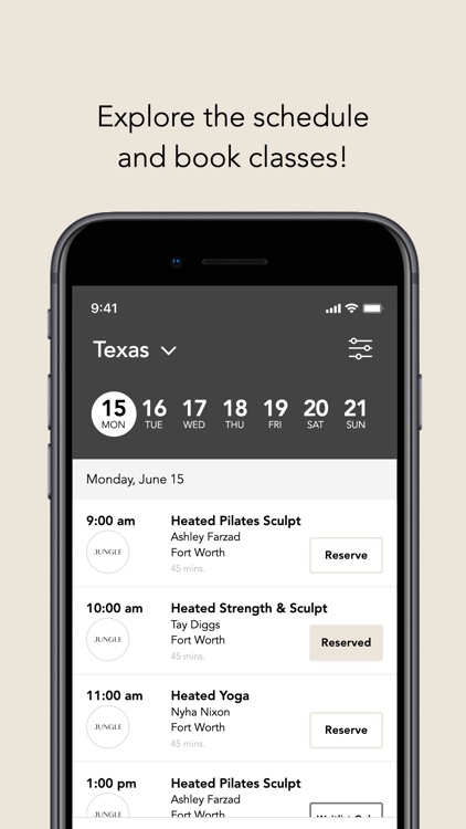 Jungle Studio Fitness App
