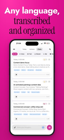 MAI: Second Brain Voice Notes screenshot