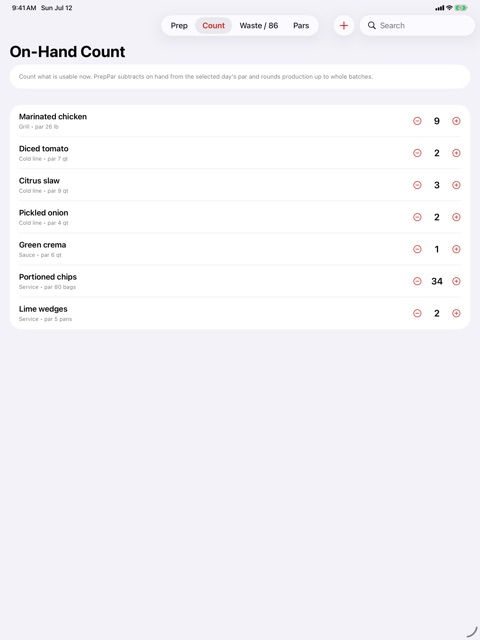PrepPar screenshot 4