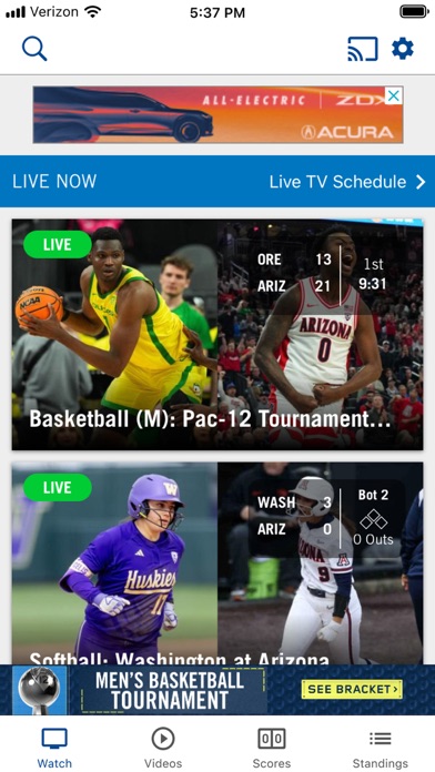 Pac-12 Now Screenshot