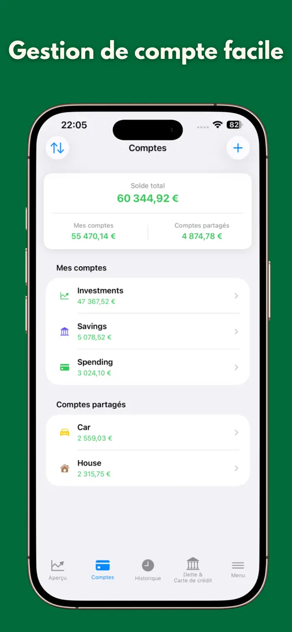 Screenshot #2 pour BalanceTrackr (RegnskApp)