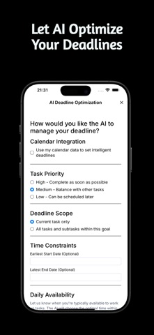 Stepwise Goal Planner Ai Screenshot 3 of 5