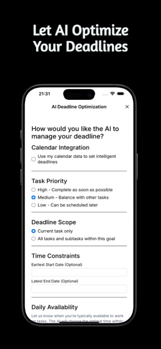 Stepwise Goal Planner Ai Screenshot 3 of 5
