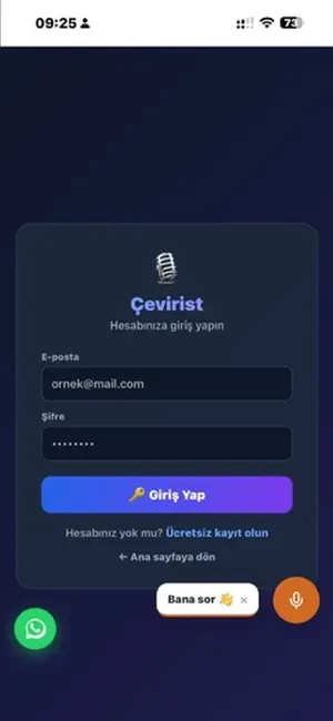 Cevirist – Canlı Çeviri screenshot 2