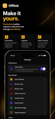 Offlink: Bookmark & Read Later screenshot