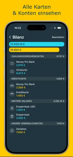 Screenshot von Money Pro auf dem iPhone 5