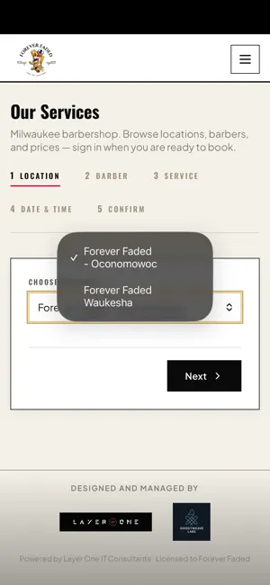 Forever Faded Booking screenshot 4