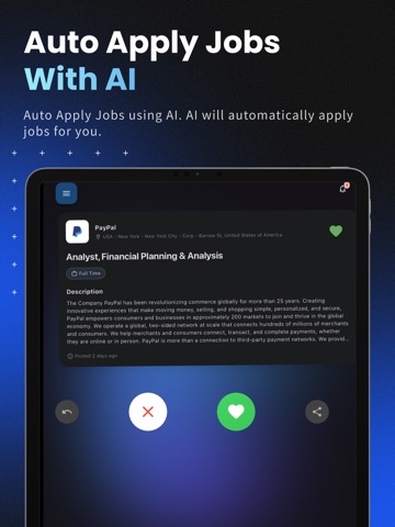 Jobs AI: AI Job Search & Apply iPad screenshot