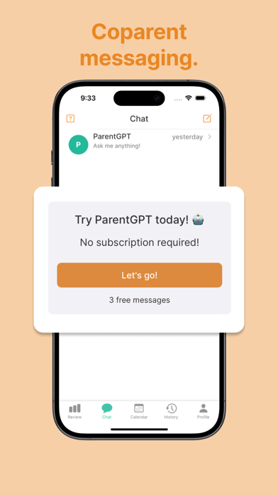Kidtime Coparent Calendar Chat Screenshot