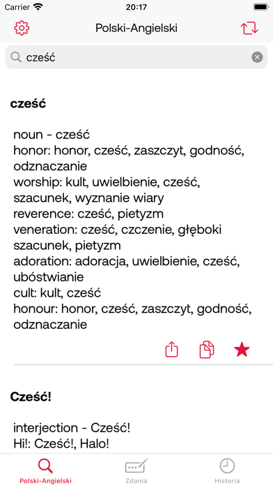 Polish English Dictionary! Screenshot