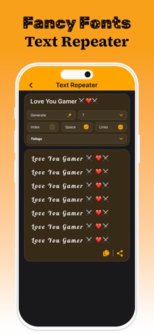 Nickname generator: Name Style iPhone screenshot