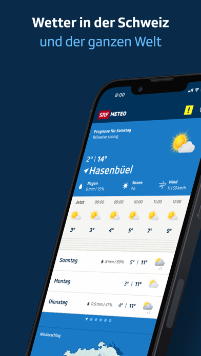 Screenshot #1 pour SRF Meteo - Wetter Schweiz