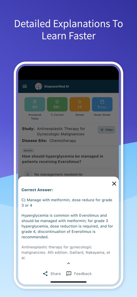 EmpowerMedAI: Gyn Onc QBank - Medical App | MWM