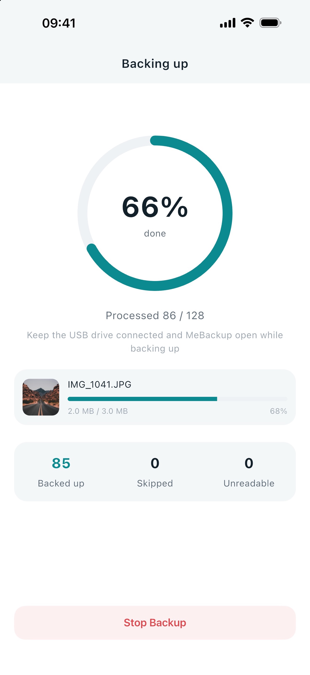 Screenshot 2 of MeBackup