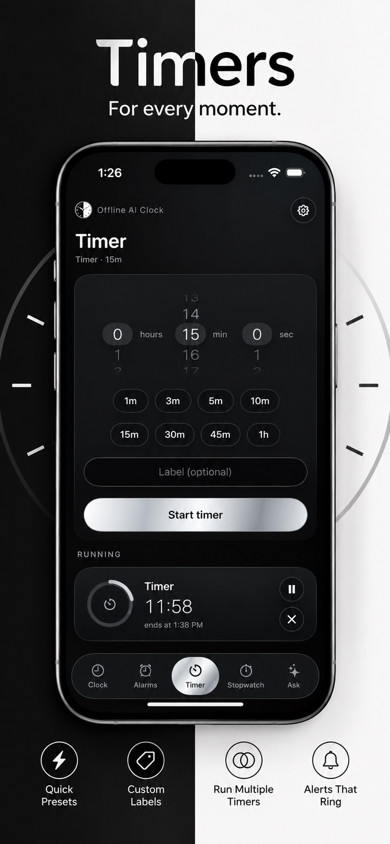 Screenshot 4 of Offline AI Clock