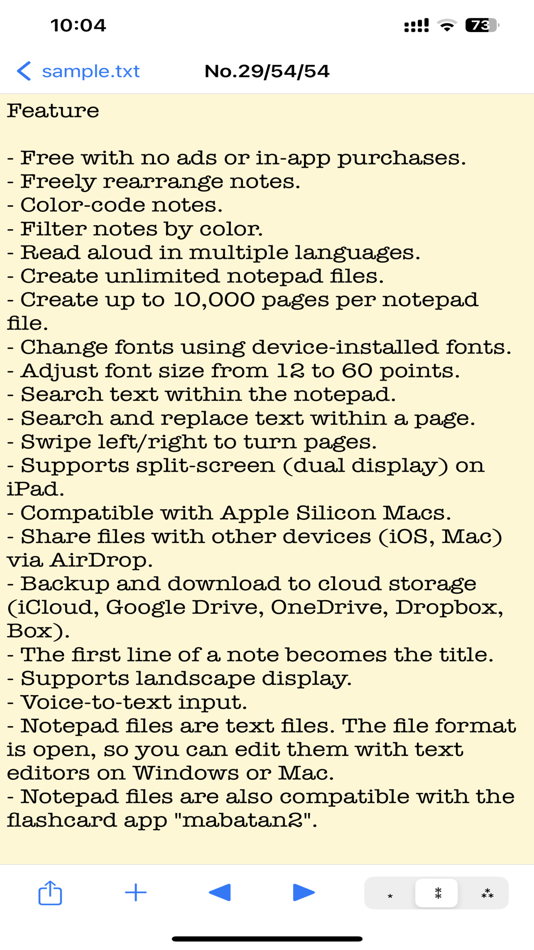 #6. EZ Notepad plus - Symple note (macOS) 게시자: mobatan