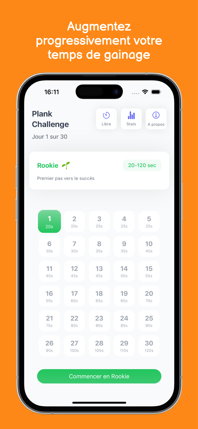 Défi Gainage - 30 jours