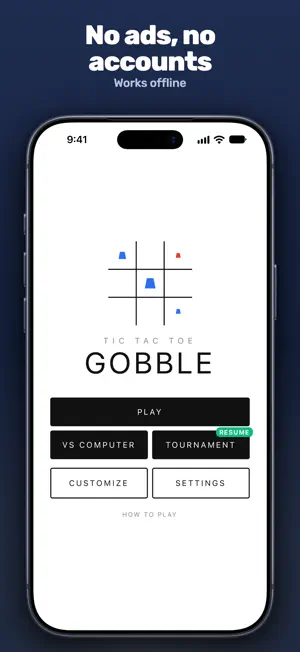 Tic Tac Toe: Gobble screenshot 2