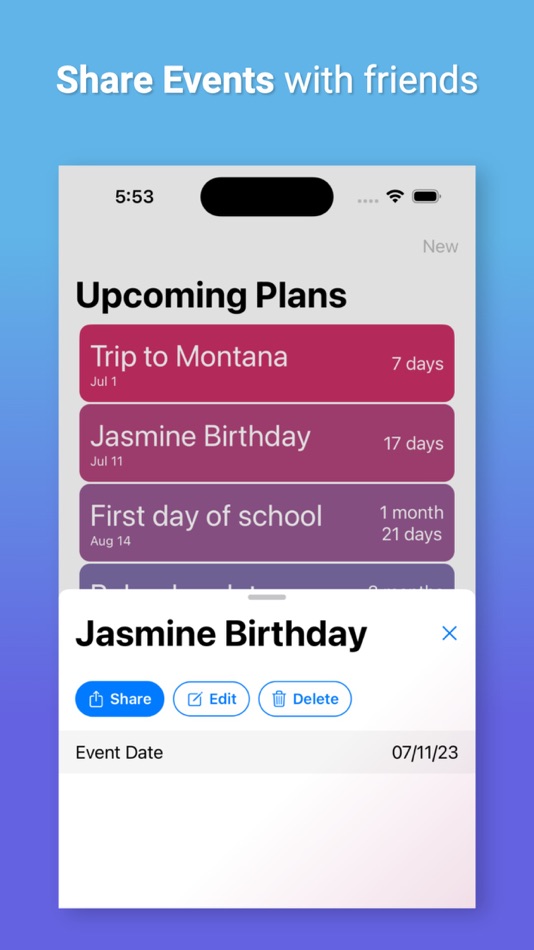 #3. Ahead: Countdown Calendar (macOS) 由: Alex Malek