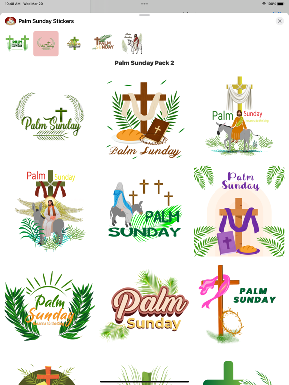 Screenshot #5 pour Palm Sunday Stickers