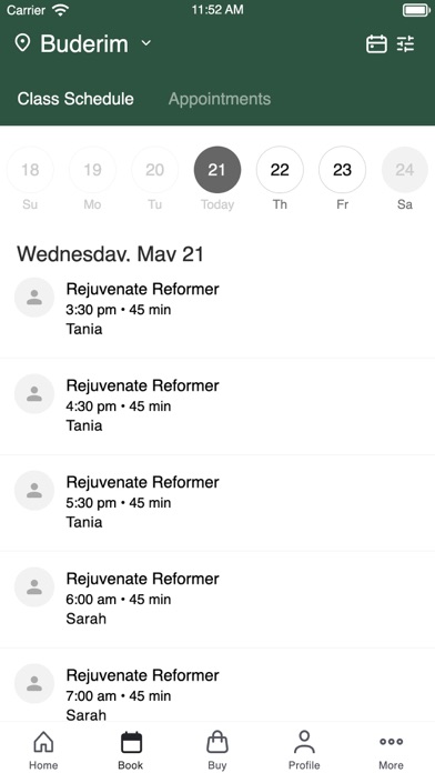 Rejuvenate Pilates Screenshot