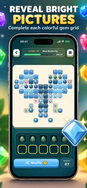 JewelColor: Jewel Coloring Art screenshot 3